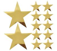 SUPVOX 12 Étoiles en Papier Doré Découpées Décoration Murale Suspendue pour Mariage Fête et Anniversaire Lot de 12 Pièces Dcoration de Table et Photobooth