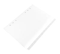 SUPVOX 12 Intercalaires à Onglets Translucides en Plastique PP 6 Trous pour Classeur A5 Séparateurs Colorés pour Organiser Agendas Fichiers et Carnets Étiquettes D’Index Polyvalentes