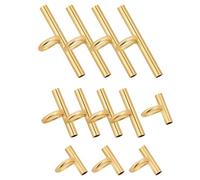 SUPVOX 12 Pièces Adaptateurs Broche vers Pendentif en Cuivre Or, Convertisseur D'épingle Sécurisé, Accessoires Polyvalents pour Création de Bijoux et Présents d'anniversaire