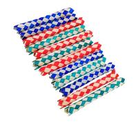 SUPVOX 12 Pièces Jouets Chinois Piège à Doigts pour Garçon Fille Accessoires à Mâcher pour Oiseaux Lot Couleurs Mixtes pour Fêtes et Activités Éducatives