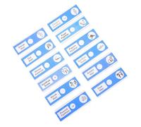 SUPVOX 12 pièces Lames de Microscope pour Garçon Fille avec Spécimens Animaux Plastique Sécurisé Éducation Biologique de Base Échantillons Clairs et Étiquetés sans Risque de Blessure