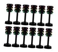 SUPVOX 12 pièces Lot de Mini Feux de Signalisation Éducatifs Jouets Amusants pour Garçon Fille Apprentissage Sécurité Routière