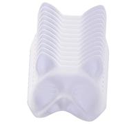SUPVOX 12 pièces Masque à Décorer Papier Pulp de Masques Animaux Chat pour DIY Fête et Halloween Mascarade Personnalisables pour Adultes