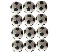 SUPVOX 12 pièces Miniature Soccer Balls Set Realistic Mini Football Decor for Dollhouse Vivid Texture Sports Accessories for Living Room and Bedroom Display