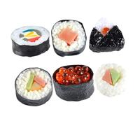 SUPVOX 12 pièces Modèle Sushi Artificiel Simulation Réaliste de Riz Sushi Accessoire Décoration pour Photo et Vitrine et Réutilisable Décor