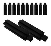 SUPVOX 12 Pièces Pieds de Jardinière en Plastique, Colonnes Modulaires | Support Vertical, Inserts Réglables, Montage par Emboîtement, pour Balcon et Culture en Bac