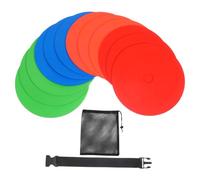 SUPVOX 12 Pièces Soccer Training Cones Set Flat Disc Markers for Agility and Skill Development Lightweight and Portable Football Basketball Practice