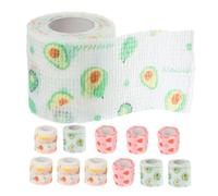 SUPVOX 12 Rouleaux Bandages Élastiques Non Tissés pour Soins des Plaies Protection des et Prévention des Blessures Lors des Sorties Mcœurs Blancs Oranges