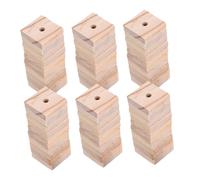 SUPVOX 120pièces Blocs à Mâcher pour Oiseaux Bois Copeaux pour Perroquets Jouets à Fabriquer Soi-même pour Oiseaux Accessoires pour Cages