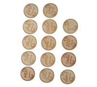 SUPVOX 12pièces Cartes Anniversaire Cartes Commémoratives Pour Nourrissons Accessoires Photo Pour Garçon Fille