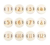 SUPVOX 12pièces Cartes Mensuelles Pour Garçon Fille Étapes Importantes Naissance Anniversaire Garçon Fille Souvenirs Croissance