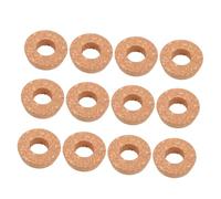 SUPVOX 12pièces Lot de Bouchons Liège Percés pour Pots Verre Couvercles avec Trou Central pour Vases Hydroponiques Et Terrariums