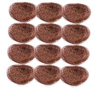 SUPVOX 12pièces Nid Oiseau Artificiel Tissé pour Nichoir Décoration De Maison Et Artisanat Lot de Petits Nids Décoratifs