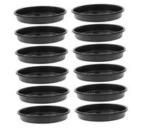 SUPVOX 12pièces Soucoupes Rondes Plastique pour Plantes Collecteur Eau Usage Intérieur Extérieur Fonction De Stockage Eau Facile à Nettoyer