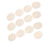 SUPVOX 13 Cartes D'étape Rondes en Bois de Peuplier 100 Mm, Accessoires de Photographie Bébé, Décorations Anniversaire et Souvenirs de Croissance, Lot de 13 Pièces Réutilisables