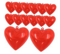 SUPVOX 14 Pièces Boîte de Cœur 14 Pcs 65X63X37 MM, Blocs de Construction DIY en Plastique Transparent, Décoration Saint-Valentin et Mariage, D’Éveil pour Garçon et Filles, Boules