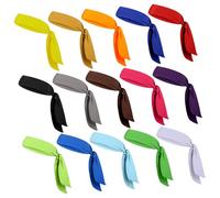 SUPVOX 15 pièces Bandeaux de Sport Élastiques Réglables pour Hommes et Femmes Bandeaux Absorbants pour Tennis Course Yoga Gym Confortables et Résistants pour Entraînement
