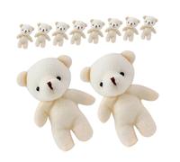 SUPVOX 15 pièces Mini Ours Peluche Porte Clés Suspendu Cadeau Danniversaire Accessoire Sac et DIY Décoration Portable