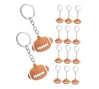 SUPVOX 15 pièces Porte-clés Rugby Sportifs pour Fête Thème Sport Porte-clés Ballon Rugby Léger pour Voiture et Sacs à Dos Accessoires Garçons Organisateurs de Clés