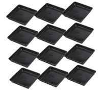 SUPVOX 15 pièces Soucoupe Carrée pour Pot de Fleur Lot de Plateau de Drainage Plastique Plateau de Rempotage Pratique pour Plantes Intérieur et Extérieur