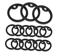 SUPVOX 15pièces Silencieux pour Médailles Identification pour Animaux Anneaux Silicone pour Dog Tags Cercles Silencieux pour Plaques Identification de Chat Chien