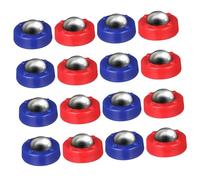 SUPVOX 16 pièces Billes de Shuffleboard de Table Accessoires Robustes Acier et Plastique pour Jeu Curling et Amélioration Motricité Garçon Fille