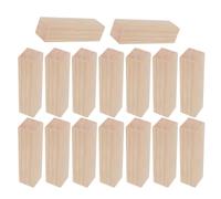 SUPVOX 16 Pièces Bloc de Sculpture en Bois pour Débutants, Cube Carré en | Surface Lisse à Grain Visible, Réutilisable pour Projets Créatifs, Cours D’art Maison, Format Compact