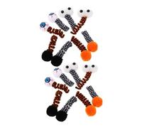 SUPVOX 16pièces Jouet à Ressort pour Chat Halloween Œil Mignonne avec Ressorts Spirale Et Peluche pour Chatons Intérieur Jouet à Mâcher Et Chasser