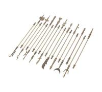 SUPVOX 18 Mini Ornements en Alliage de Zinc - Ensemble de 18 Répliques Miniatures D’Armes Anciennes Chinoises - Décorations Artisanales en Métal pour Collection, Jeu Éducatif et