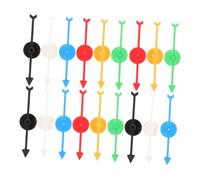 SUPVOX 18 pcs Flèches Plastique pour Jeux de Société et DIY Pointeurs Colorés pour Animation Familiale Événements et Activités Ludiques Accessoires Remplaçables pour Jeux Plateau