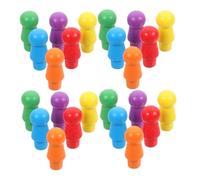 SUPVOX 180 Pièces Remplacement pour Dames Chinoises Accessoires de Plateau de Jeu pour Garçon Fille Pièces Colorées Forme de Petits Personnages