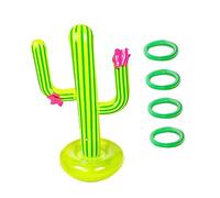 SUPVOX 1Ensemble Jeu Anneaux Flottants Gonflables Base Cactus pour Jeux Eau Été pour Piscine Parfait pour Fêtes Et Activités Famille