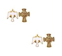 SUPVOX 2 Ensembles Broche De Zinc Croix Pour Foulard Religieux Élégant Et Protection Spirituelle Lot 2 Pièces * 2