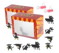 SUPVOX 2 Ensembles Kit Marionnettes Ombres DIY pour Garçon Fille Jeu Créatif Manuel Apprentissage Ombres et Lumière Spectacle Marionnettes Garçon Fille