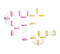 SUPVOX 2 Ensembles Tunnels Transparents pour Hamsters Kit Extension pour Cage à Hamsters Jouets De Parcours Exploration pour Souris Et Gerbilles