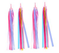 SUPVOX 2 paires Banderoles Colorées pour et Trottinette de Décorations à Franges pour Guidon Accessoires Garçon Fille Décoratifs et Faciles à Installer