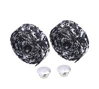 SUPVOX 2 paires Bandes de Guidon PU Cuir pour Camouflage Blanc et Gris de Confort et Performance Optimisés