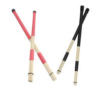 SUPVOX 2 Paires Brosses D'accessoires De Kit De Tambour Accessoire D'instrument De Musique Bâton De Tambour De Jazz