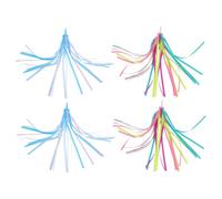 SUPVOX 2 Paires Rubans de Guidon pour Vélo Garçon Fille Décorations Colorées pour Vélo Accessoires de Guidon pour Scooter et Tricycle Faciles à Installer Plastique