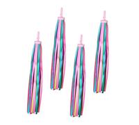 SUPVOX 2 paires Rubans Décoratifs Colorés pour Guidon de et Trottinette de Rubans Suspendus pour Garçon Fille Décoration Facile à Installer et Résistantes Accessoires pour Guidon Garçon