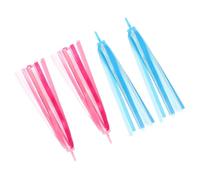 SUPVOX 2 Paires Rubans pour Guidon de Vélo Garçon Fille Décoratifs Rouge et Bleu Serpentins Faciles à Installer pour Vélo Garçon Fille Accessoires pour Scooter et Tricycle