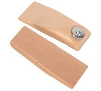 SUPVOX 2 Pcs Boutons en Bois pour Couvercle de Casserole, Poignée de Rechange Résistante et Facile à Installer, Design Simple pour Marmite Vapeur et Couvercle de Soupe