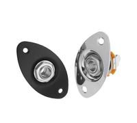 SUPVOX 2 Pièces Accessoires Pour Guitares Électriques Pièces De Bouche De Sortie De Guitare De Plaque D entrée De Sortie D entrée De Ovale Prise Électrique Métal