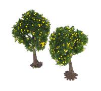 SUPVOX 2 Pièces Arbre Modèle De Micro Paysage Décor De Table De Sable Arbres D'architecture Arbres De Paysage Mini Faux Sapins Arbres Modèles Décoration du Jardin De Fées Vert Fil De Fer