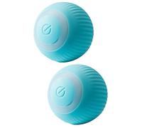 SUPVOX 2 Pièces Balle Intelligente pour Chat Ensemble de Jeu intérieur Roue de Chat Interactive Cat Toy Chat Jouet Chaton Jouet à gratter Jouet de Balle intéressant Gel de silice Sky-Blue