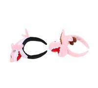SUPVOX 2 Pièces Bandeaux Requins et Dinosaures Mignons pour Filles et Femmes Accessoires Têtes Amusants pour Halloween et Jeux de Rôle