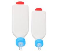 SUPVOX 2 Pièces Biberon D'agneau Suspendu ABS Blanc à Large Ouverture | Tétine Intégrée, Fixation aux Clôtures ou Cages, Nettoyage Facile, Usage Ferme et Maison