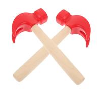 SUPVOX 2 pièces Bois Solide pour Garçon Fille de Simulation et Portable Développe la Coordination Œil Main Dextérité des Tout Petits pour Jeux Éducatifs et Lot de Rouge