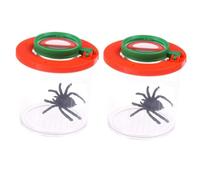 SUPVOX 2 pièces Boîte Loupe Insecte avec Lentilles et Observatoire Insectes Portable Transparent Visionneuse pour Exploration Naturelle et Éducative Extérieur