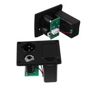 SUPVOX 2 Pièces Boîtier de Batterie pour Micro Lc- Compartiment Robuste avec Connecteur Xlr Support Alimentation Stable pour Guitare et Basse Électrique